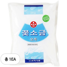 오복식품 꽃소금, 3kg, 1개