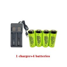100% 충전식 리튬 이온 26650 배터리 LED 손전등 및 충전기 5000mAh 3.7V 50A 26650A 오리지널 및 고품질 신제품, 1개