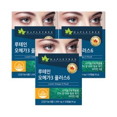 메이플트리 루테인오메가3 플러스6, 3박스, 39g