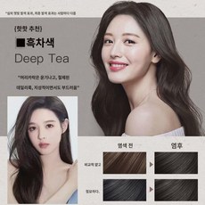 강소채 버블염색제 순수 식물 천연 마일드 염색 트렌드 컬러 맘대로 염색 틱톡 라이브, C77-L33-흑차색