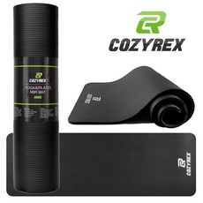코지렉스 NBR 스탠다드 요가매트 20mm, 딥블랙
