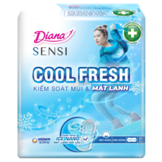 베트남 생리대 (중형) DIANA SENSI (COOL FRESH ) 중형 생리대 롱라이너 8매입 23CM