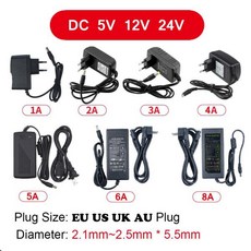 LED 전원 어댑터 조명 변압기 AC 110V-220V-DC 5V 12V 24V 전원 공급 장치 1A 2A 3A 5A 6A 8A 10A 램프 C, 1개