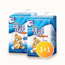 땡큐 1+1 선물용 가정용 화장실 화장지 100%순수 천연펄프 3겹 두루마리 휴지 총60롤, 2세트, 30롤, 15m