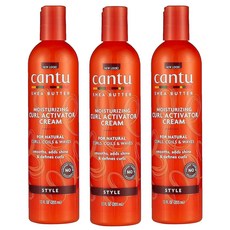 칸투 시어 버터 모이스처라이징 컬 액티베이터 크림, 355ml, 3개
