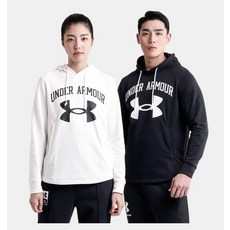 [언더아머 본사] 남성 UA 라이벌 테리 로고 후디 1361559-001