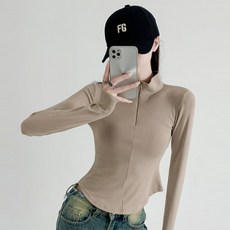 보들 풀오버 세미 크롭 니트 루즈핏 여성 봄 봄신상 우아한 티셔츠