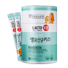 [B.cuz] 종근당 락토핏 생유산균 키즈 6 (4세~15세) 2 000mg x 100포 x 1통, 2000mg