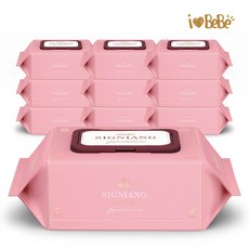 아이러브베베 시그니앙 더레드 75g 77매 10팩 캡형 아기물티슈, 1세트