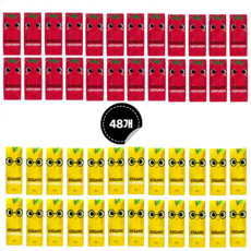 오가닉 유기농 레드비트&토마토&딸기 125ml*24개 + 오가닉 유기농 오렌지+망고+당근 125ml*24개 48개