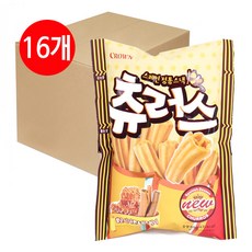 크라운 츄러스 84g 16개 한박스 무료배송, 단품