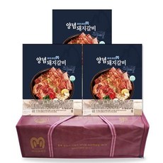 미트라인 양념돼지갈비 선물세트 1kg 3팩 왕갈비