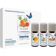 독일 Venta 벤타 에어워셔 3종 아로마 오일 에센스 오렌지 유칼립투스 자몽샌달우드 10ml 3개입