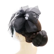 웨딩페이스베일망사블랙