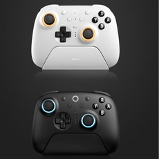 8bitdo 얼티밋2 ultimate2 무선 블루투스 컨트롤러 2세대 닌텐도 게임 패드, 화이트, 1개