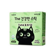 유한양행 윌로펫 더 건강한 스틱 고양이 유산균간식 30p, 참치 + 크릴새우 혼합맛, 1개