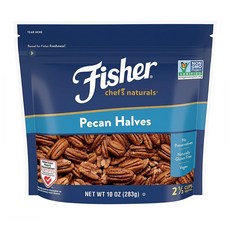피셔 너츠 쉐프 네추럴 피칸 하브스 283g 3팩 Fisher Nuts Chef's Naturals Pecan Halves 10 Ounces, 3개