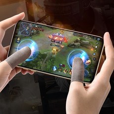 니녹스 모바일 배그 모배 배틀그라운드 스마트폰 게임 게이밍 손가락 땀 터치 골무 장갑, 1개, 게임손가락장갑