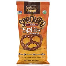 Unique Pretzels-스프 라우트 스플릿 프레즐 맛있는 비건 스낵 프레즐 개별 팩 대형 OU 코셔 프레즐 8, 단일상품