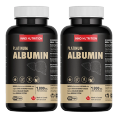 이노뉴트리션 캐나다 알부민 골드 1800mg 200캡슐 2병 알부민효능 영양제, 200정, 2개