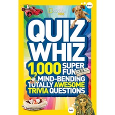 Quiz Whiz: 1 000 Super Fun Mind-Bending Totally Awesome Trivia Questions Hardcover, National Geographic Kids, English, 9781426310195