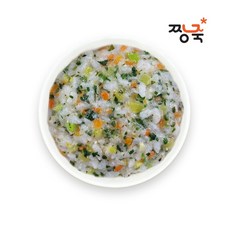 짱죽 12+2 이유식 3단계 진밥, 진밥-409.삼색나물들깨진밥, 200g, 1개