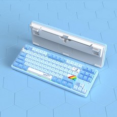 [SMTONE] 다얼유dareu A87pro 3모드객제화기계키보드 gaske구조 PBT 키캡 87키 RGB, 자금축 pro, 블루, 텐키리스