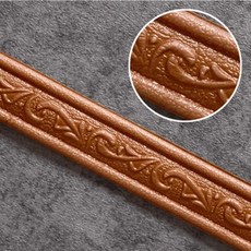 충돌 방지 접착 벽 스티커 코너 허리 라인 천장 배경 욕실 데코, 2.copper, 1개