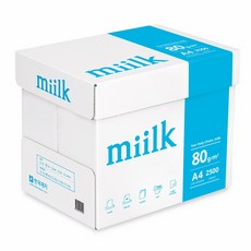 밀크(miilk) 80g 복사용지, 2500매, A4