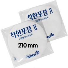 착한포장2탄 60매입 도톰한 건식 원형청소포 210mm, 1개
