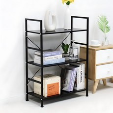 PaN EASY LIFE Easy Rack書架置物架, 黑色, 3層