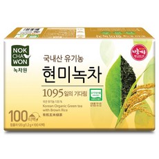 [녹차원] 국내산 유기농현미녹차 100티백, 1개, 100개입