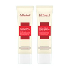 셀퓨전씨 더마 릴리프 썬스크린 100 선크림 SPF50 50ml, 2개