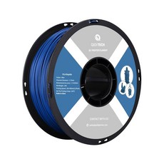 R QIDI 테크놀로지 PLA 필라멘트 1 75mm 3D 프린터 라피도 고속 인쇄에 프린팅 대부분의 FDM 프린터에 1KG 스풀 2 2파운드 블랙, Blue