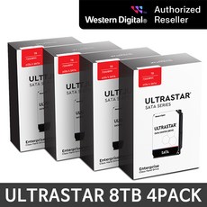 WD Ultrastar 4TB~18TB 1PACK~4PACK 특가모음전, HC320-4P, 8TB - 울트라스타8tb