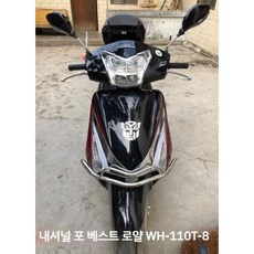 혼다 조이125 튜닝 윈드스크린 앞유리 투명 35cm, H. 중국 IV 베스트 로얄 WH110T-8, 1개