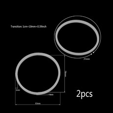 2pcs 8.3cm 고무 O 믹서기 주스를위한 씰 링 부분