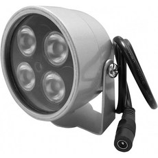 CCTV 카메라 및 IP 카메라용 JC 4LED 감시 카메라 적외선 야간 시야 IR 조명 램프 20m, 단일옵션