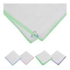 필인 순면 가제수건 10매 1세트 애기손수건 거즈수건 엠보손수건