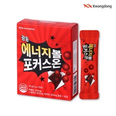 광동생활건강 에너지볼 포커스온 카페인 L테아닌 3g x 10포 1박스, 30g