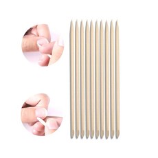 네일 우드스틱 15cm 10개 오렌지 우드 스틱