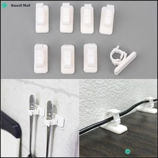 전기선정리 PC방 전선줄 고정 부착식 집게형 헹거 케이블정리, 단일상품