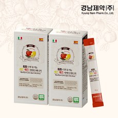 경남제약 로얄 유기농 레몬 애플사이다비니거, 2개, 225g