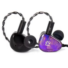 KBEAR KB02 In-Ear Bone Conduction Hybrid Earphones HiFi Bass Monitor Wired Headphones With Replaceab, [02] Purple