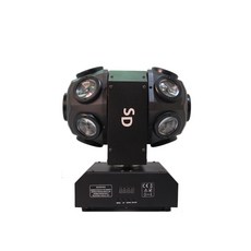 LED MH-280A 2구+RG 레이저 무빙 공연 클럽 행사 조명, 블랙바디, 단일제품