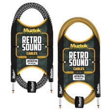 국산 뮤즈텍 기타케이블 RS-300(3m) 일자형 노이즈리스 Straight+Straight 색상 택, 블랙색상RS-300BS(3m), 1개