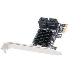 [해외] PCIESATA 카드 PCIE 어댑터 PCI EXPRESSSATA3.0 확장 카드 4 포트 SATA III 6G 확장 카드 (SSD HDD 용), 상세내용표시, 기타