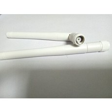 [해외] 무선 라우터 커넥터 에 한 1 PCS 흰색 2.4 GHZ 3DBI RP SMA 옴니 WIFI 안테나, 상세내용표시