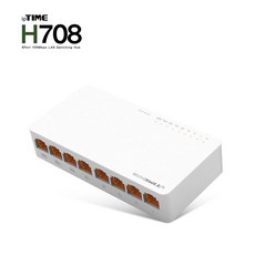 .IPTIME 8포트 스위칭허브 H708, 1개