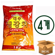 대호 대추생강차 자판기용 국산차, 4개, 1개입, 1kg